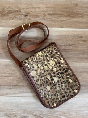 Leopard Print Crossbody Bag in Brown - Women Bags